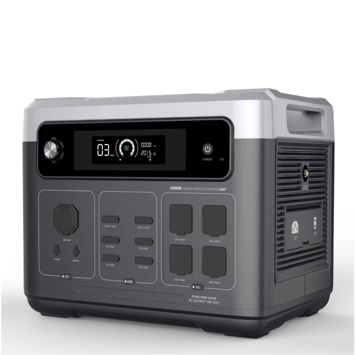 Solar Generator - Портативная электростанция P2001 PLUS 2400 Вт,