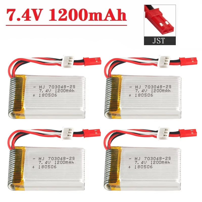 Lithium Battery 12V - Lipo Battery 2S 7.4V 1200mAh 703048
