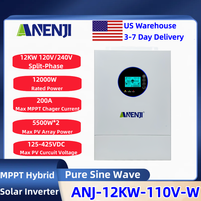 Charge Controller Solar - Гибридный солнечный инвертор ANENJI с разделением