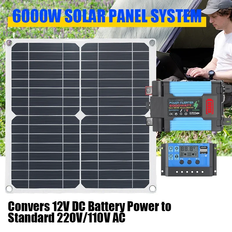 Solar Panel 200W - Солнечный комплект мощностью 6000 Вт, оснащённый