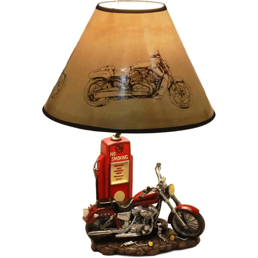 Solar Lamp - Винтажная ретро-настольная лампа в виде красного