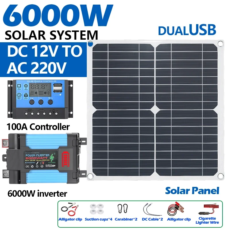 Солнечный комплект мощностью 6 – обзор и цена Solar Panel 200W