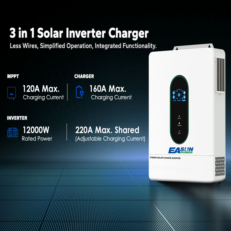 EASUN US 12 кВт 12000 Вт двухф – обзор и цена Charge Controller Solar